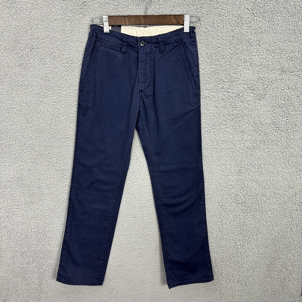 Gap‎ Blue Chino Straight Leg Pants Boy 14 Adjustable Waist Preppy School Uniform